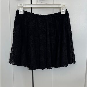 Elegant Black Lace Skirt